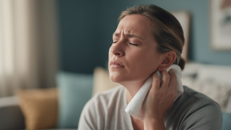 How to use a cold towel on your neck to instantly stop a stress migraine