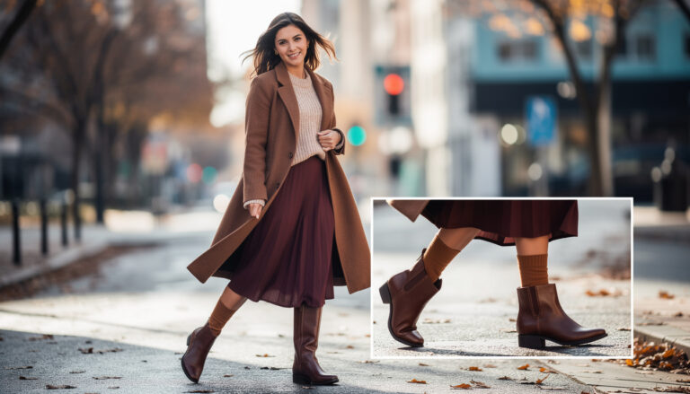 Midi skirts: The footwear rule you MUST follow to stay warm and stylish