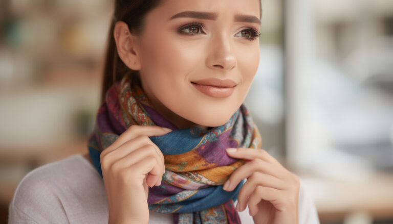 The cheap product that prevents foundation transfer onto scarves