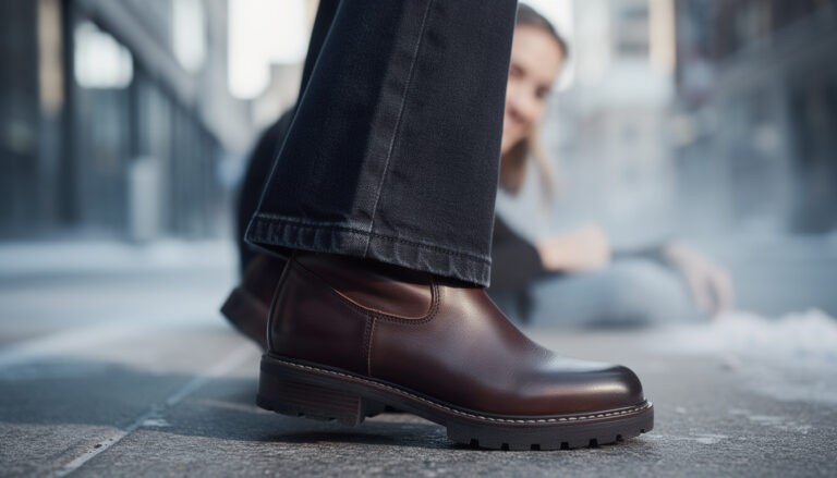 The only boot that actually looks right with flare jeans this winter